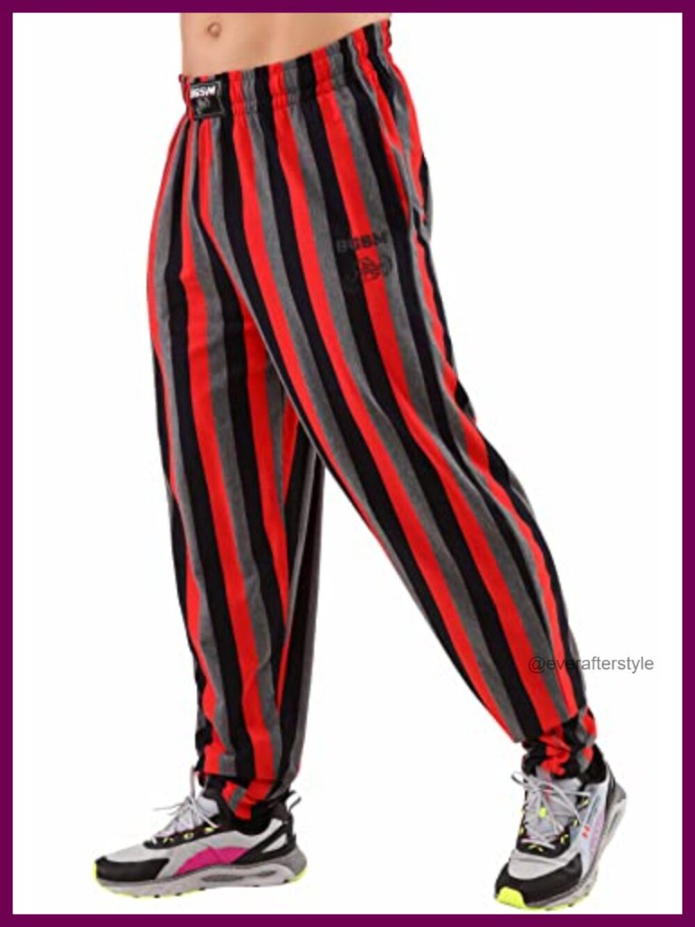 100% Cotton Baggy Sweatpants Loose Fit Bodybuilding Workout Gym Pants
